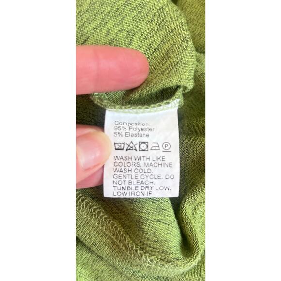 SHEIN SXY TWIST FRONT FLOUNCE SLEEVE BODYCON DRESS LIME GREEN SIZE M - Picture 7 of 13